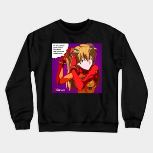 Asuka Langley Soryu | Neon Genesis Evangelion | Pop Art Crewneck Sweatshirt